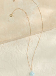 Azure Shell Pendant Necklace Detail 2 - ALTAR'D STATE KIDS