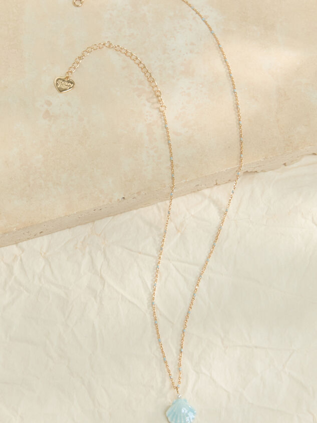 Azure Shell Pendant Necklace Detail 2 - ALTAR'D STATE KIDS