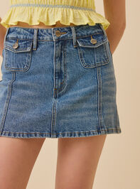 Margaret Denim Mini Skirt Detail 2 - AS Kids