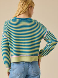 Blossom Stripe Pullover Sweater Detail 4 - ALTAR'D STATE KIDS