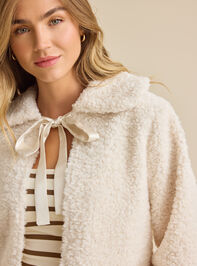 Clara Satin Tie Fur Jacket Detail 4 - ALTAR'D STATE KIDS