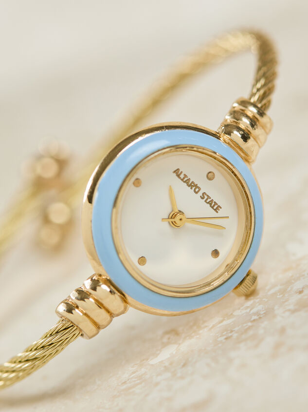 Cuff Enamel Round Watch Detail 2 - AS Kids
