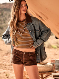 Kenzy Corduroy Mini Shorts Detail 2 - AS Kids