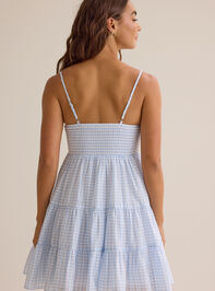 Macy Gingham Mini Dress Detail 6 - AS Kids