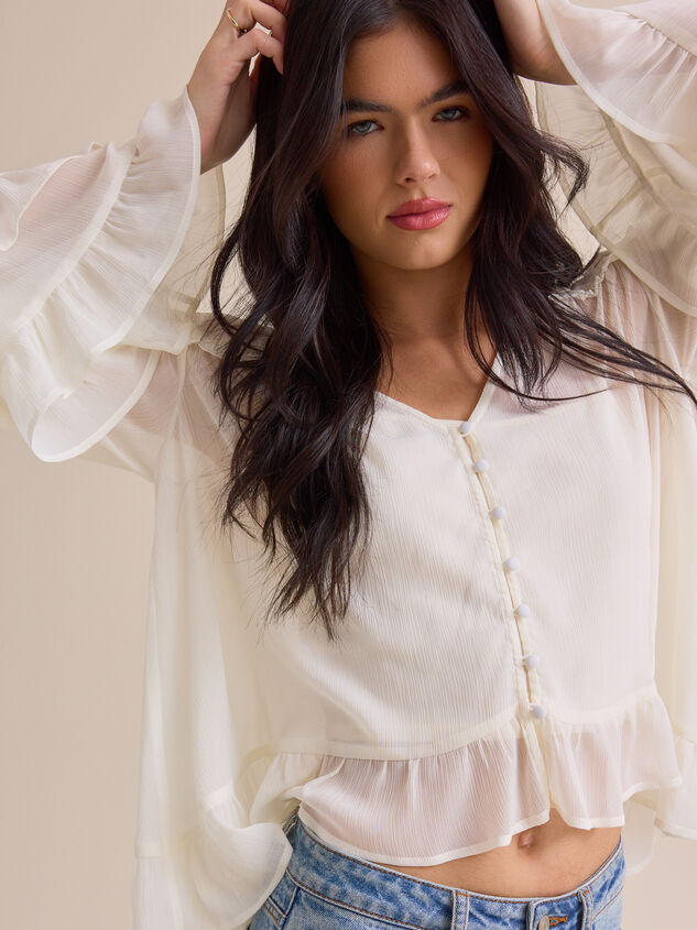 Kariss Chiffon Ruffle Top - AS Kids