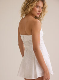 Kaybrie Strapless Bow Romper Detail 5 - AS Kids