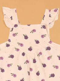 Janie Floral Flutter Overalls Detail 2 - AS Kids