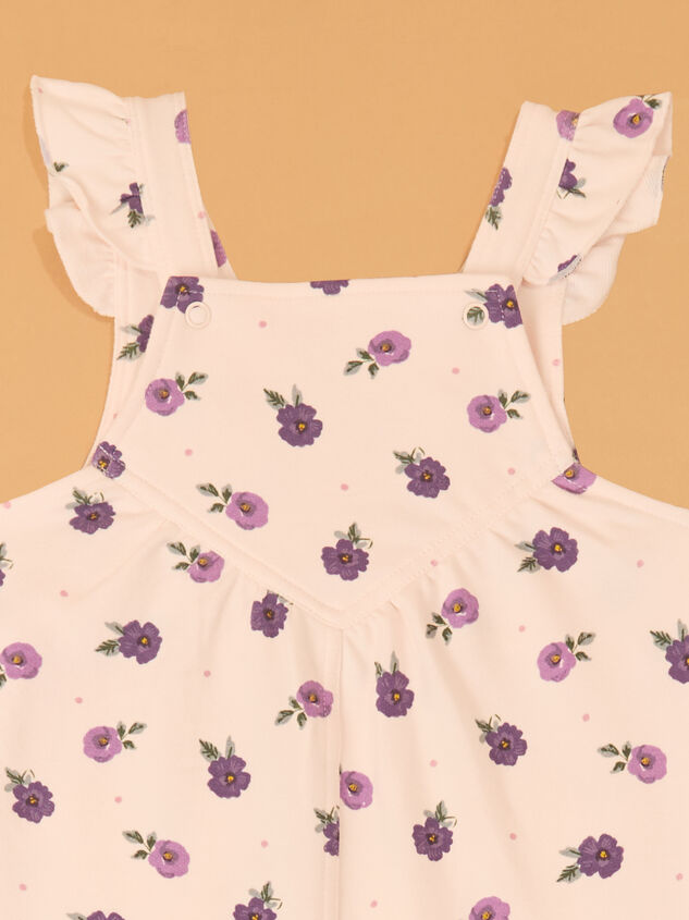 Janie Floral Flutter Overalls Detail 2 - AS Kids