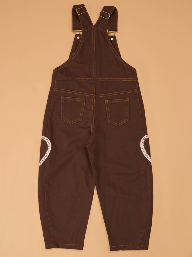 Reagan Heart Denim Overalls Detail 2 - AS Kids