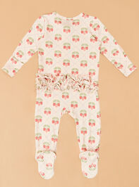 Sweet Strawberry Ruffle Back Footie Detail 4 - ALTAR'D STATE KIDS