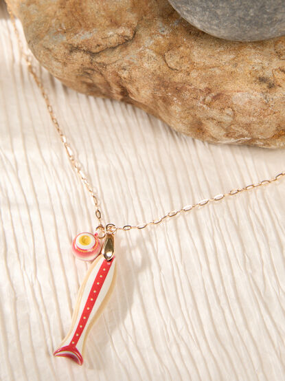 Stripe Fish Beaded Necklace - ALTAR'D STATE KIDS