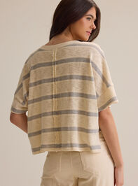 Dylan Striped V-Neck Top Detail 4 - AS Kids