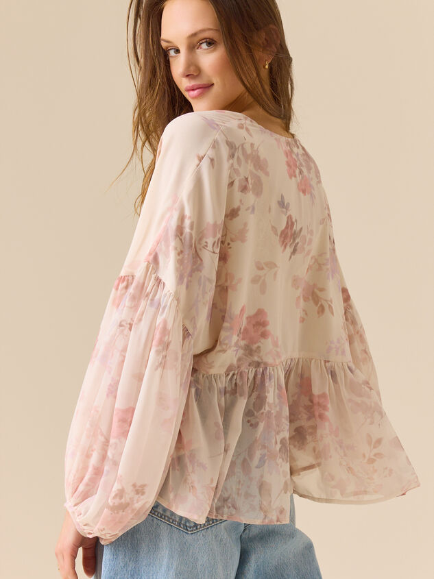 Illea Floral Boho Blouse Detail 4 - ALTAR'D STATE KIDS