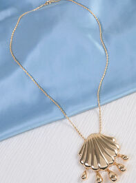 Golden Tide Shell Pendant Necklace Detail 4 - AS Kids