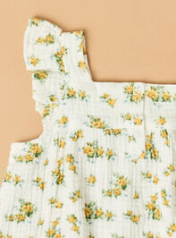 Sunshine Rose Ruffle Tank Set Detail 3 - AS Kids