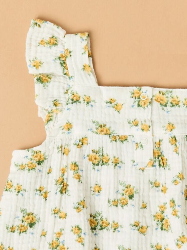 Sunshine Rose Ruffle Tank Set Detail 3 - AS Kids