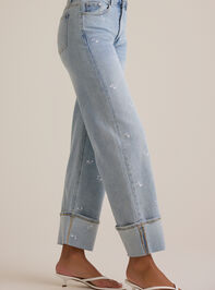 Edie Floral Embroidered Jeans Detail 4 - ALTAR'D STATE KIDS