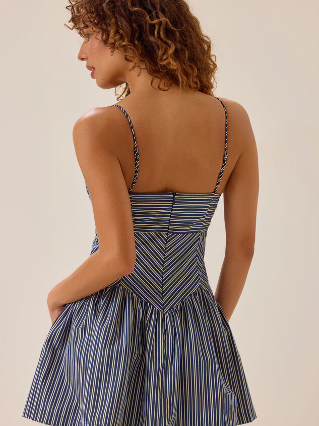 Sailor Stripe Mini Dress Detail 4 - AS Kids