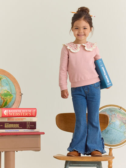 Sara Ruffle Collar Long Sleeve - AS Kids