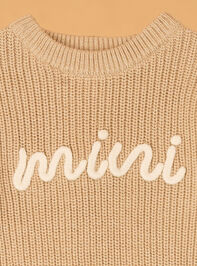 Maeve Mini Topstitch Sweater Detail 2 - AS Kids