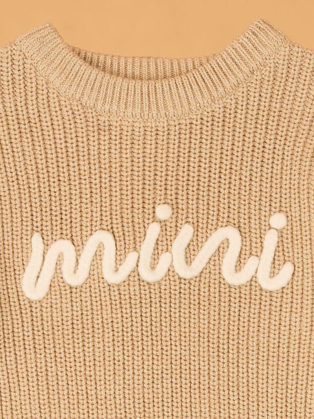 Maeve Mini Topstitch Sweater Detail 2 - AS Kids