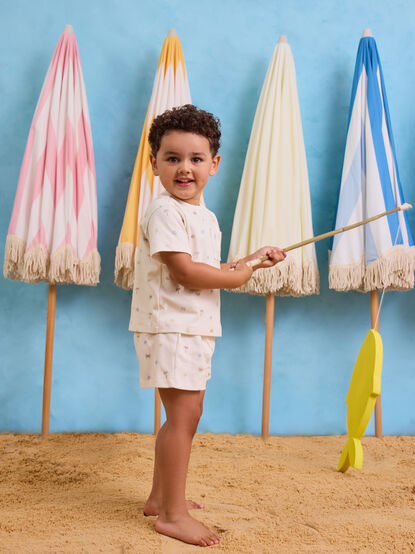 Shoreline Beach Icons Top and Short Set - ALTAR'D STATE KIDS