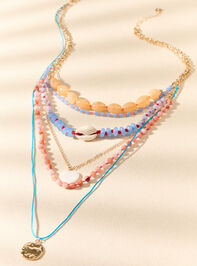 Color Strand Layered Necklace Detail 3 - AS Kids