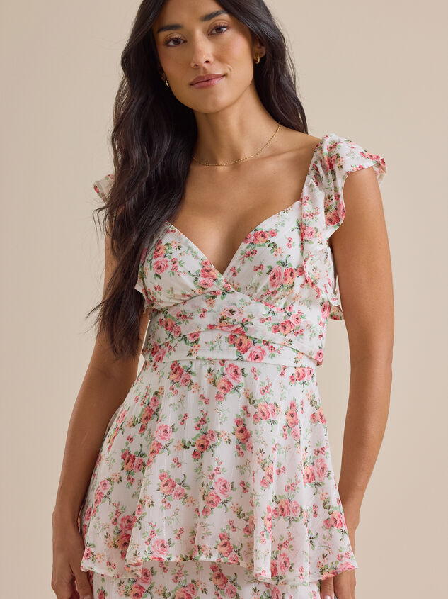 Nini Floral Maxi Dress Detail 3 - ALTAR'D STATE KIDS