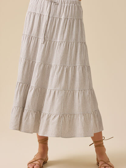 Lucy Striped Linen Skirt - ALTAR'D STATE KIDS