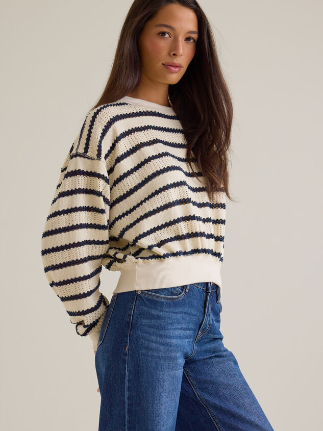 Brooke Textured Striped Top Detail 4 - AS Kids