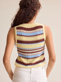 Juno Stripe Tie Front Top Detail 4 - AS Kids