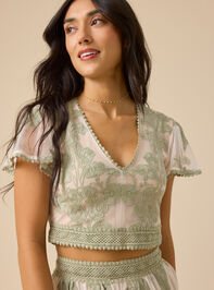 Arissa Floral Embroidered Top Detail 2 - ALTAR'D STATE KIDS