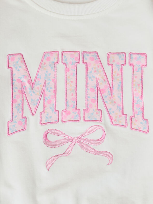 Lilly Bow Mini Sweatshirt Detail 3 - ALTAR'D STATE KIDS