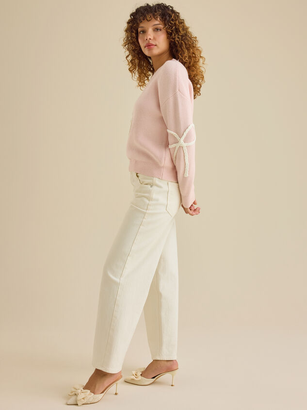 Braided Bow Mama Sweater Detail 4 - ALTAR'D STATE KIDS