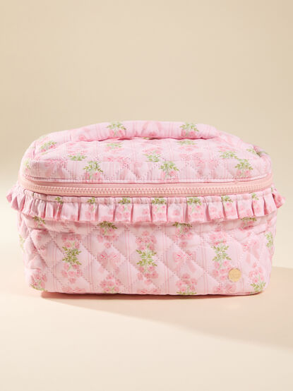 Oh So Fancy Pink Quilted Cosmetic Bag - ALTAR'D STATE KIDS