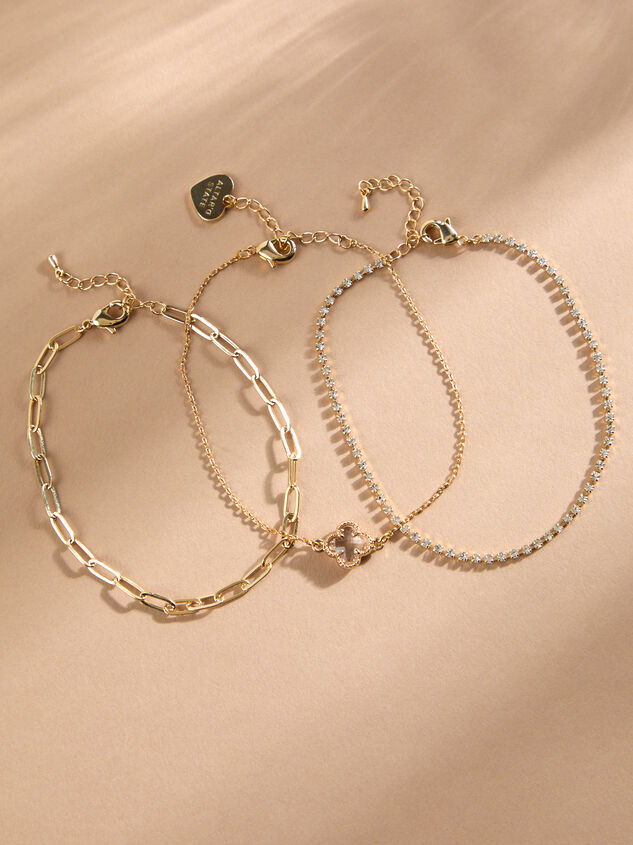 Crystal Clover Bracelet Set Detail 2 - AS Kids