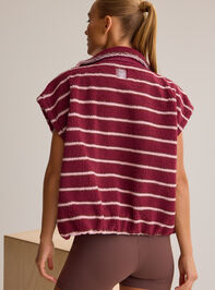 Apr&egrave;s Stripe Sherpa Vest Detail 5 - AS Kids