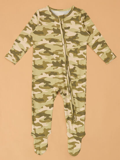 Hunter Camo Long Sleeve Footie - AS Kids