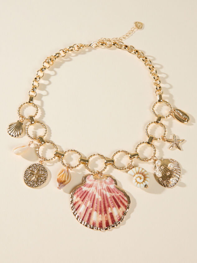 Lyla Shell Charm Necklace Detail 3 - ALTAR'D STATE KIDS