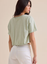 Vera Cropped Lace Tee Detail 5 - ALTAR'D STATE KIDS