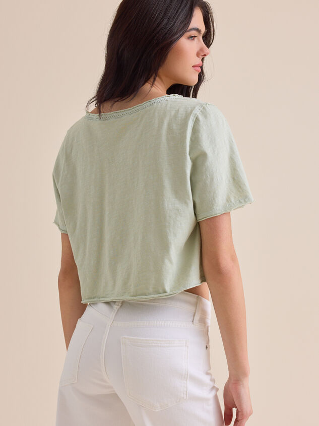 Vera Cropped Lace Tee Detail 5 - ALTAR'D STATE KIDS