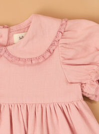 Magnolia Collar Toddler Dress Detail 2 - AS Kids