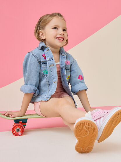 Maya Embroidered Denim Jacket - ALTAR'D STATE KIDS