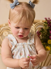 Heirloom Rose Ruffle Overall Detail 3 - ALTAR'D STATE KIDS