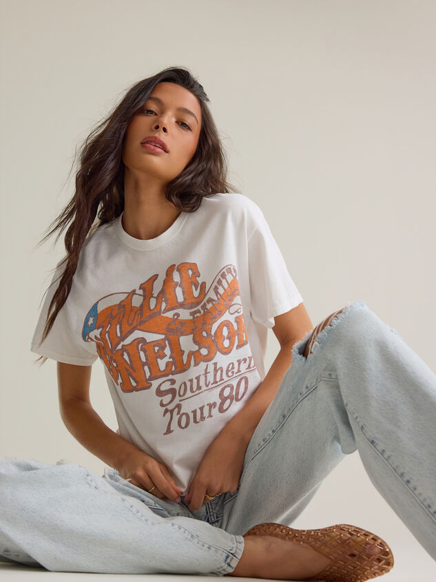 Willie Nelson Oversized Tee Detail 4 - AS Kids