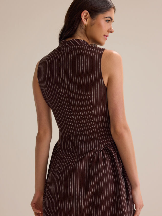 Everly Striped Mini Dress Detail 6 - AS Kids