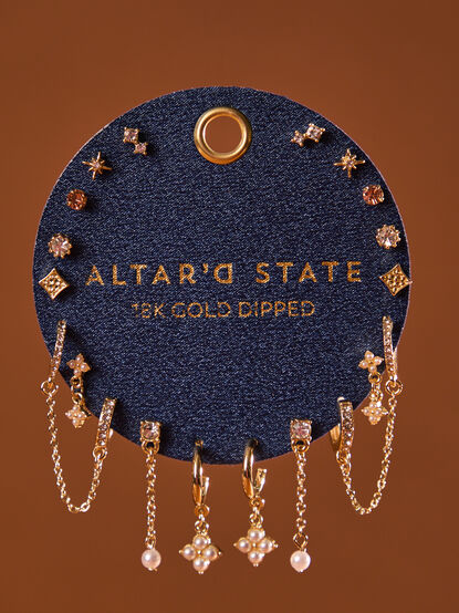 18K Gold Twilight Pearl Earring Set - ALTAR'D STATE KIDS