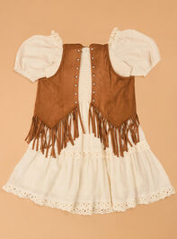 Willa Fringe Dress and Vest Set Detail 2 - AS Kids