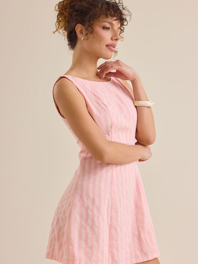 Loren Striped Mini Dress Detail 3 - ALTAR'D STATE KIDS