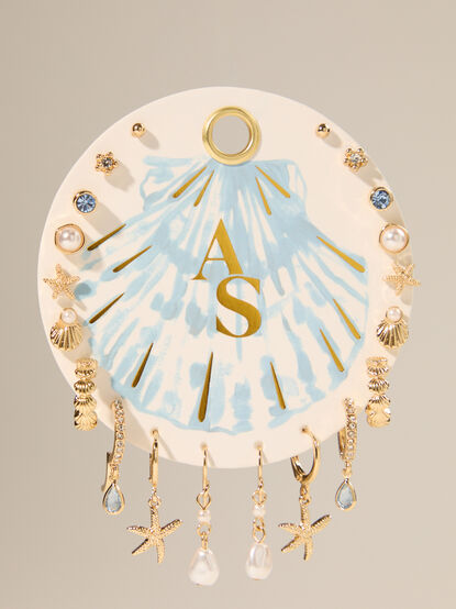 Blue Shell 10 Pack Earring Set - ALTAR'D STATE KIDS